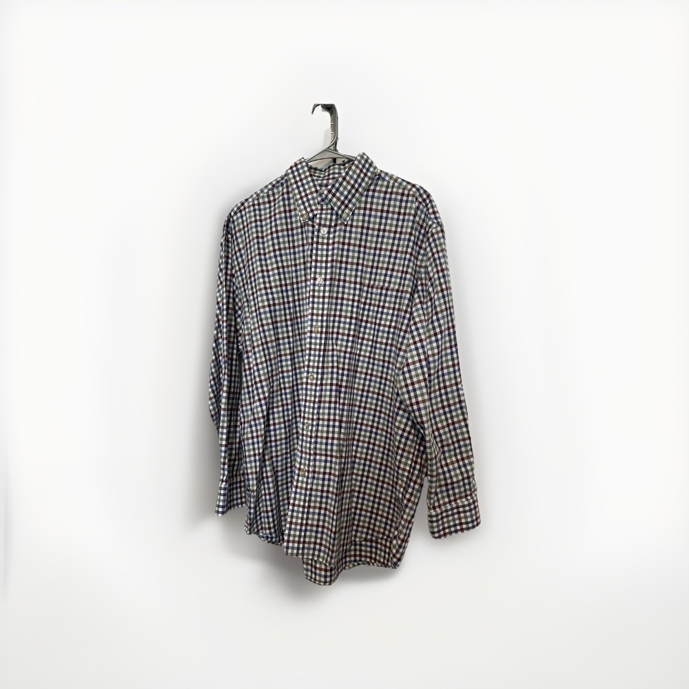 Orvis Shirt Mens XL Long Sleeve Button Down Multicolor Plaid